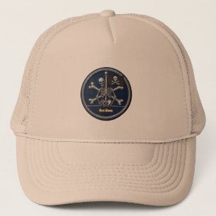 Casquette Customizable Pirate Skull Trucker Hat: Personalize