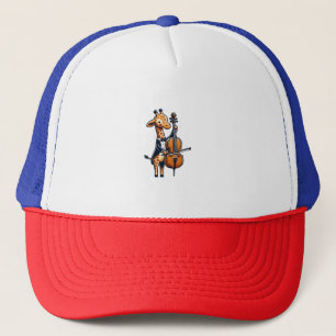 Casquette Cute Giraffe Jouer Cello Giraffes Musicien Musique