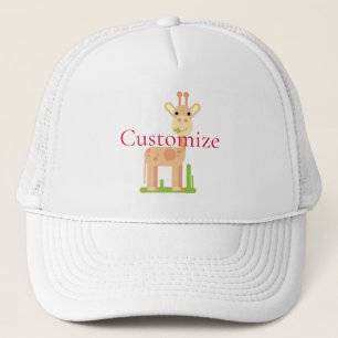 Casquette Cute Giraffe Munching Thunder_Cove