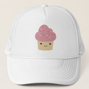 Casquette Cute Kawaii Cupcake avec glace rose