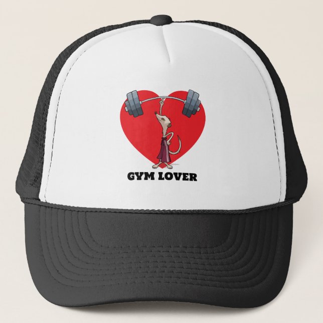 Casquette Cute Meerkat Gym Lover Funny Weightlifting Cartoon (Devant)