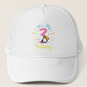 Casquette Cute Toucan 3e anniversaire 3 ans fille de naissan