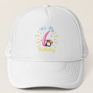 Casquette Cute Toucan 6e anniversaire 6 ans fille de naissan
