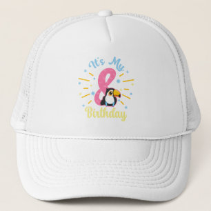 Casquette Cute Toucan 8e anniversaire 8 ans fille de naissan