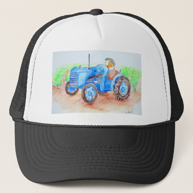 Casquette Cutie l'agriculteur Guinée Peinture de porc (Devant)