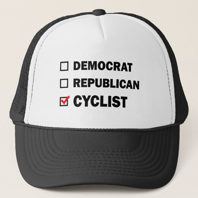 Casquette Cycliste démocrate républicain (Devant)