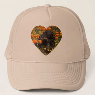 Casquette Dachshund Flowers