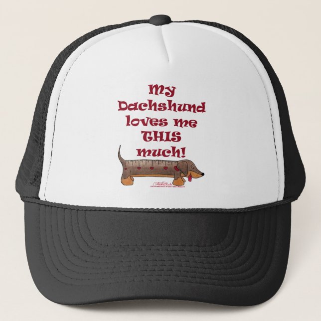 Casquette Dachshund Love Meter (Devant)