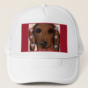 CASQUETTE DACHSHUND ROUGE           