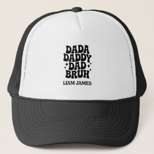 Casquette Dada Daddy Papa Papa Bruh Fête des pères cadeau po