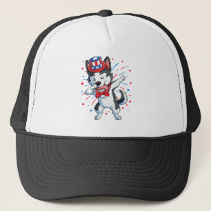 Casquette Dada Siberian Husky 4th of July Shirt