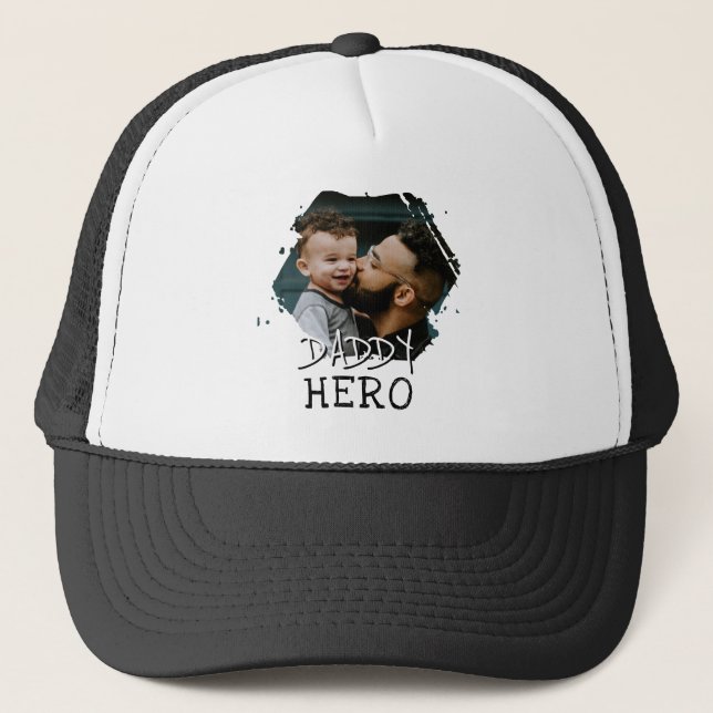 Casquette Daddy Hero Typographie Papa Photo (Devant)