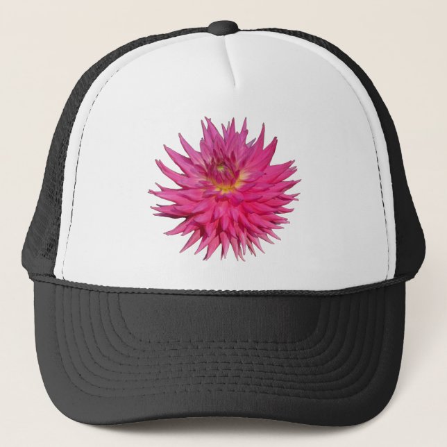 Casquette Dahlia rose (Devant)