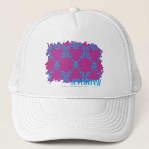 Casquette Damassé 2 Aqua-Pourpres