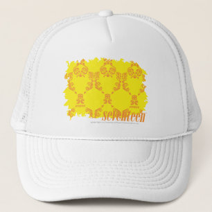 Casquette Damassé 2 jaune-orange