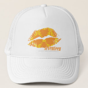 Casquette Damassé jaune-orange