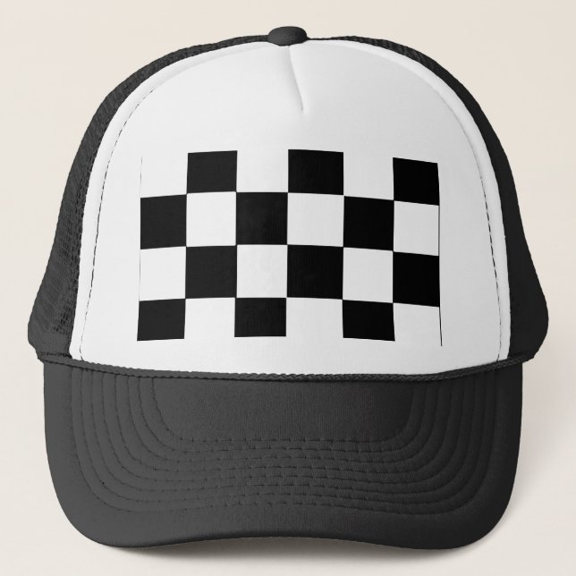 Casquette damier - customisé (Devant)