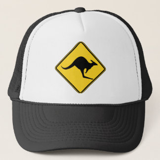 Casquette danger d'avertissement de kangourou dans le jour