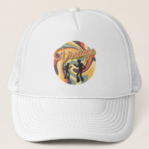 CASQUETTE DANSE RÉTRO VINTAGE DANS UN TOURNOIEMENT COLORÉ