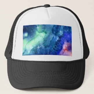 Casquette d'art d'aquarelle de l'espace
