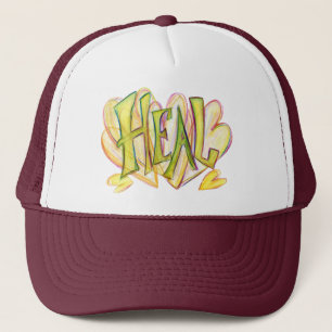 Casquette d'art guéri par mot inspirationnel