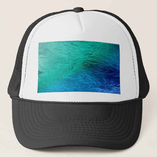Casquette d'Art numérique d'eau de mer (Devant)