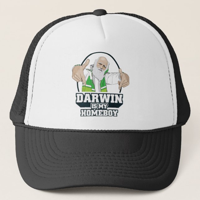Casquette Darwin est mon Homeboy (polychrome) (Devant)