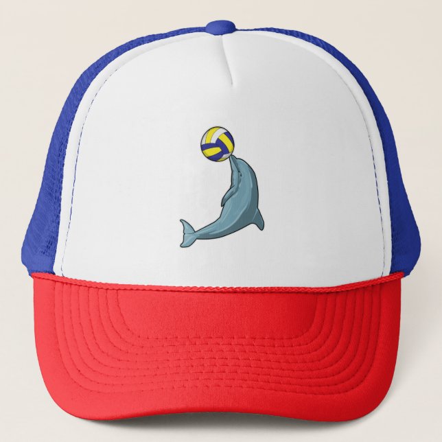 Casquette Dauphin avec volleyball (Devant)