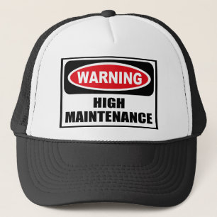 Casquette d'avertissement de MAINTENANCE ÉLEVÉE
