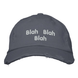 Casquette de baseball Blah Blah Blah Blah brodé fi