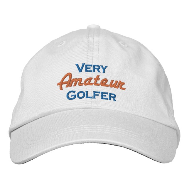 Casquette de baseball brodé de Golfeur très amateu (Devant)