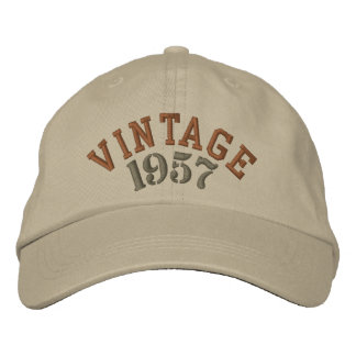 Casquette de baseball brodé de l'année vintage