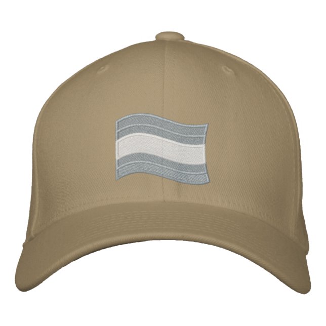Casquette de baseball brodé du drapeau de la Trans (Devant)