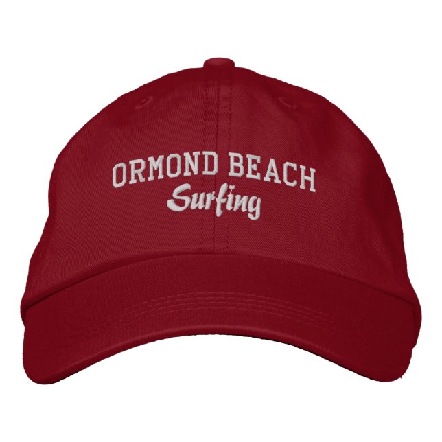 Casquette de baseball brodé Ormond Beach Surfing (Devant)
