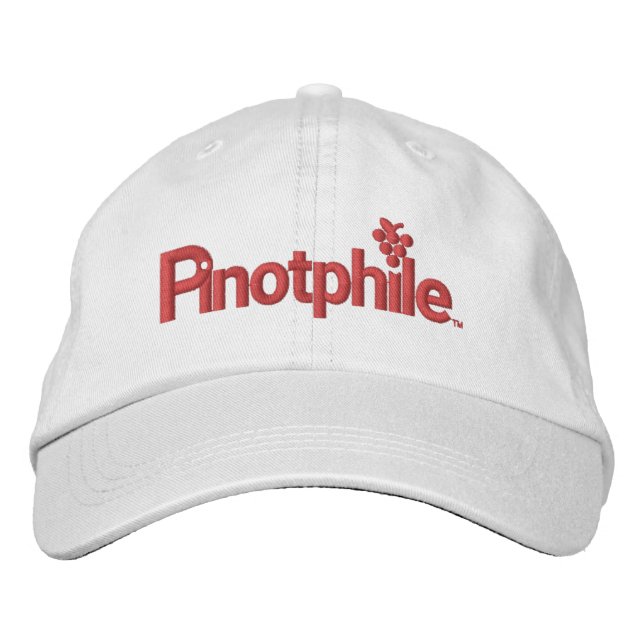 Casquette de baseball brodé Pinotphile (Devant)