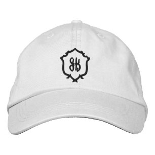 Casquette de baseball brodée au monogramme de blas