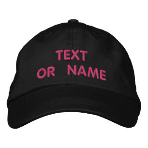 Casquette de baseball brodée avec nom de texte per