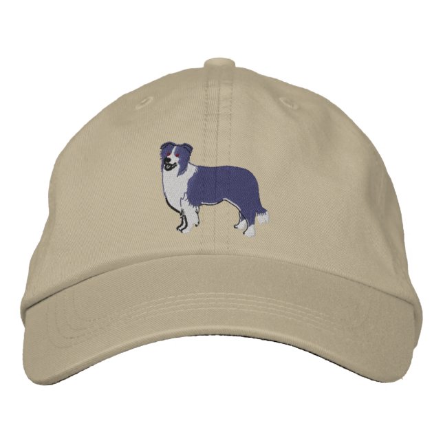 Casquette de baseball de border collie (Devant)