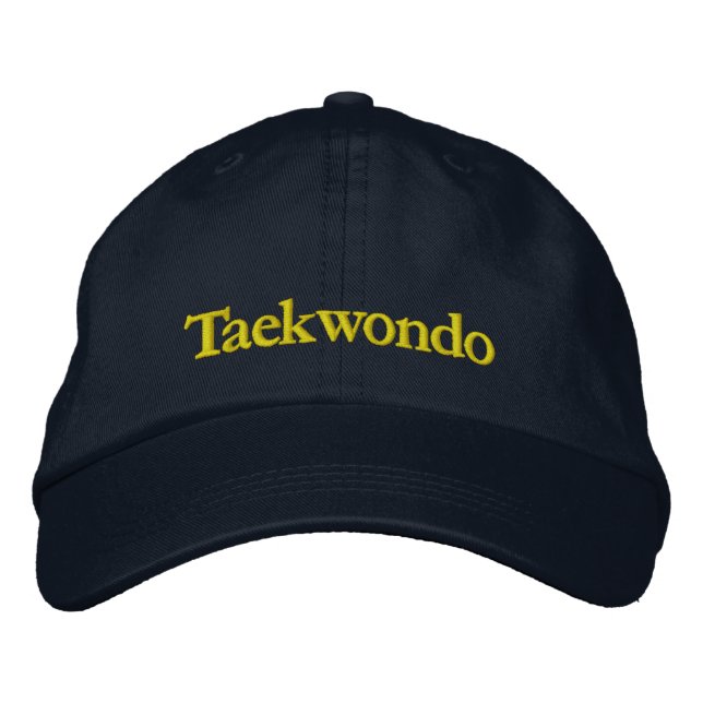 Casquette de baseball de la marine de Taekwondo (Devant)