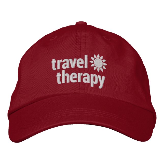 Casquette de baseball de thérapie de voyage | Roug (Devant)