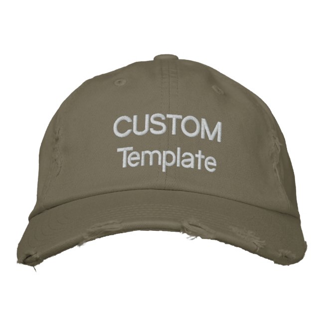 Casquette de baseball dénudé personnalisé vierge (Devant)