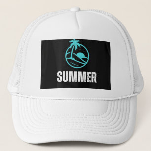 Casquette de baseball d'été de palmier à coucher d