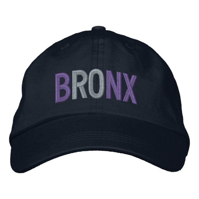 CASQUETTE DE BASEBALL EMBROIDÉE BRONX (Devant)