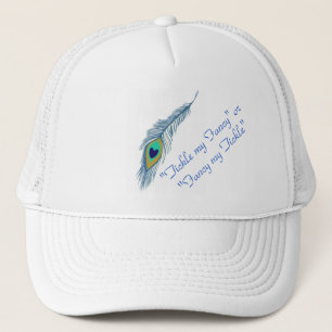 Casquette de baseball Flirty de conception du paon