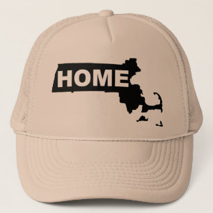 Casquette de baseball Massachusetts, maison loin d