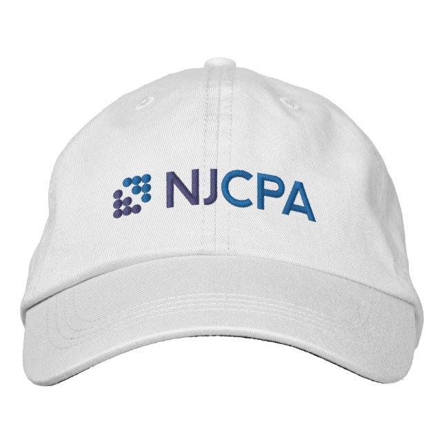 Casquette de baseball NJCPA - Blanc (Devant)