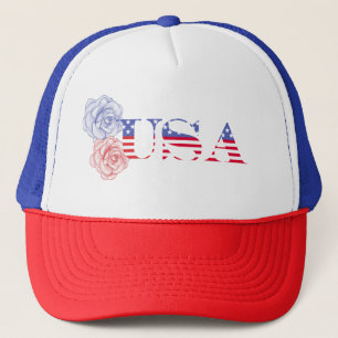 Casquette de baseball patriotique rouge, blanc et