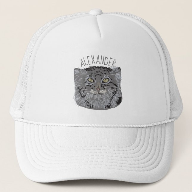 Casquette de baseball personnalisée de chat de (Devant)