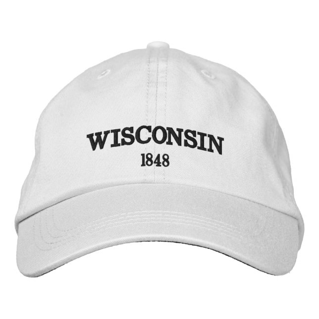 Casquette de baseball réglable Wisconsin (Devant)