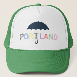 Casquette de baseball verte avec parapluie de Port